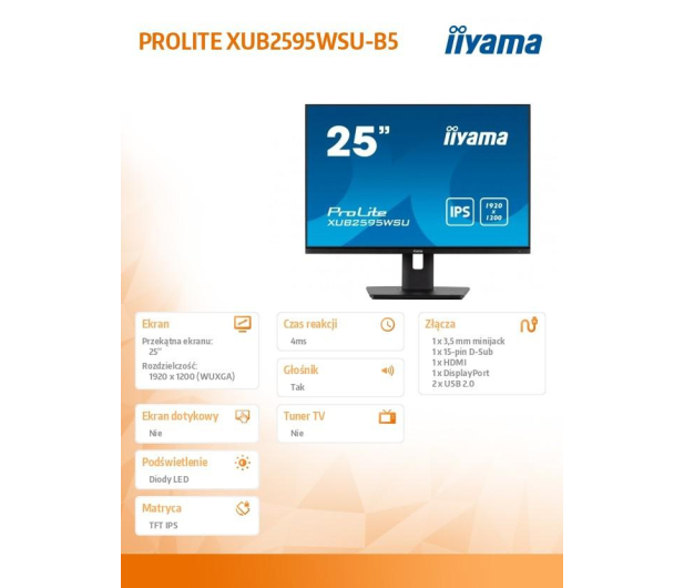 iiyama ProLite XUB2595WSU-B5 - 1193575 - zdjęcie 15